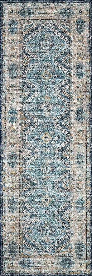 Loloi Skye Collection SKY-03 Denim/Natural 2'-0" x 5'-0" Accent Rug