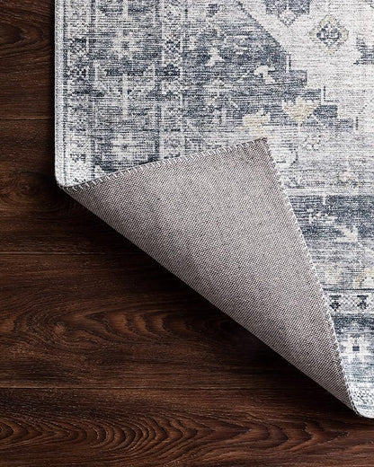 Loloi Skye Collection SKY-02 Silver/Grey 8'-0" x 8'-0" Round Area Rug