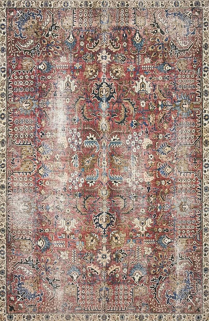 Loloi Chris Loves Julia Jules Collection JUL-01 Merlot/Multi 2'-6'' x 12'-0'', .13" Pile Height, Runner Rug