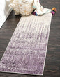 Unique Loom Del Mar Collection Area Rug - Jennifer (2' 7" x 10' Runner, Purple/ Ivory)