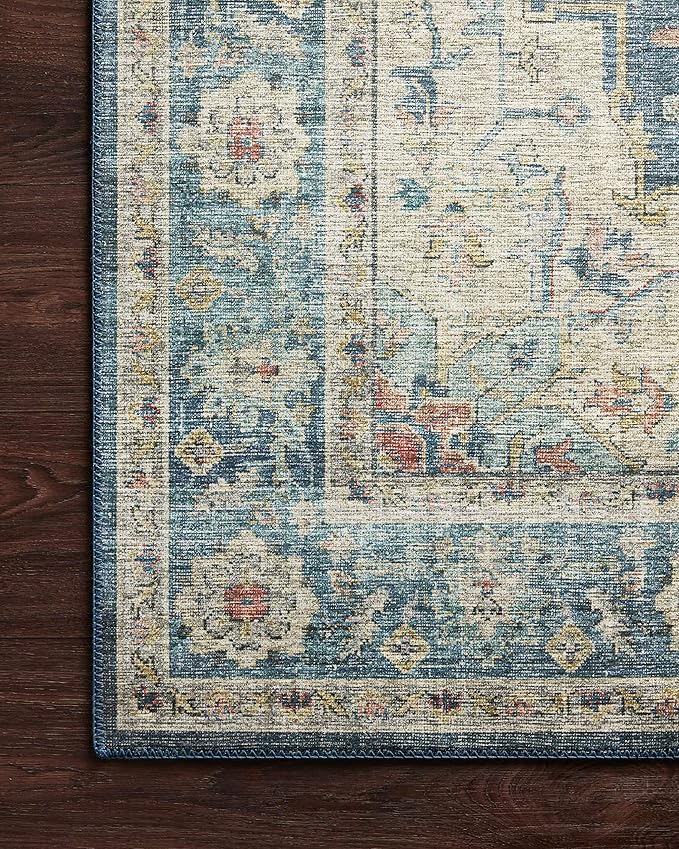 Loloi Skye Collection SKY-12 Ocean/Multi 6'-0" x 9'-0" Area Rug