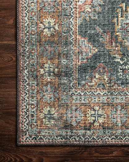 Loloi Skye Collection SKY-10 Sea/Rust 2'-6" x 10'-0" Runner Rug