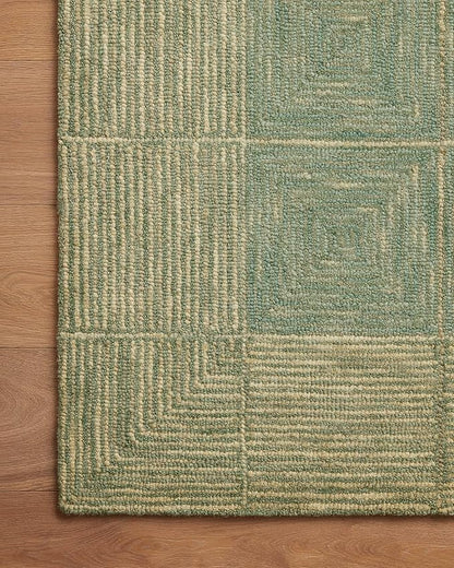 Loloi Chris Loves Julia Francis Collection FRA-02 Green/Natural 3'-6" x 5'-6" Accent Rug