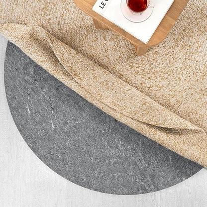 Anji Mountain 8' x 8' Universal Non-Slip Rug Pad - Area Rug Grip & Floor Protector Mat - Cushioning Underlay Pad for Hardwood Floors - Anti-Slip Under Rug Pad Mat, Round