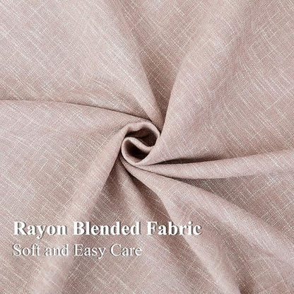 Vision Home Pink Full Blackout Curtains 63 inch for Girls Bedroom Thermal Insulated Room Darkening Window Treatment Set Rod Pocket Back Tab Modern Soundproof Pink Drapes 2 Panels 50" Wx63 L