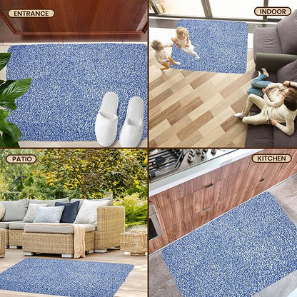 Premium Microfiber Indoor Door Mat – 24"x36" Washable Entry Mat, Non-Slip, Waterproof Backing, Super Absorbent, Low Profile Entryway Doormat for Indoor Entrance