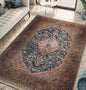 Keen Home Design 5x7 Rug - Machine Washable Area Rug with Non-Slip Backing, Ideal for Living Room, Dining Room, Bedroom - Vintage, Easy Clean, Durable, Low Pile Rug - (5' x 7')