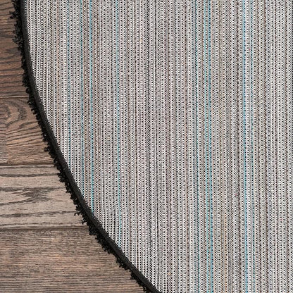 Unique Loom Solid Shag Collection Area Rug (4' 1" Round, Jet Black)