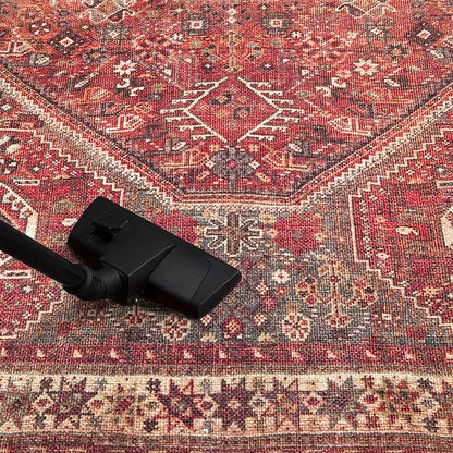 Keen Home Design 9x12 Rug - Machine Washable Area Rug with Non-Slip Backing, Ideal for Living Room, Dining Room, Bedroom - Vintage, Easy Clean, Durable, Low Pile Rug - (9' x 12')