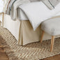 Amazon Basics Lightweight Pleated Bed Skirt, Full, Beige, Solid