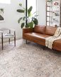 Loloi Skye Collection SKY-01 Blush/Grey 2'-6" x 10'-0" Runner Rug