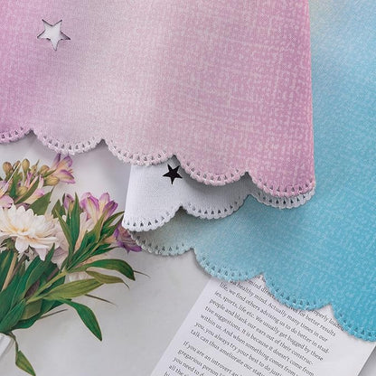 XiDi Curtains for Bedroom Decor, Rainbow Pink Purple/42/63