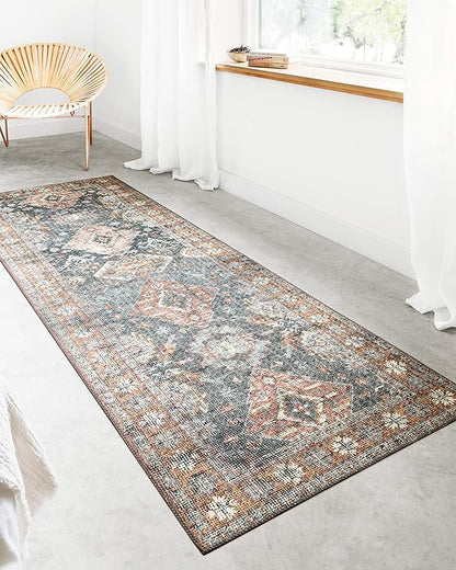 Loloi II Skye Collection SKY-10 Sea/Rust 7'-6" x 9'-6" Area Rug