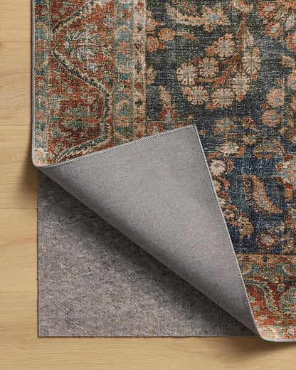 Loloi Chris Loves Julia Jules Collection JUL-10 Ocean/Spice 9'-6' x 14', .13' Pile Height, Area Rug