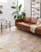 Loloi Skye Collection SKY-04 Gold/Blush 7' x 9' Oval Area Rug