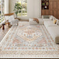 zesthome 6x9 Area Rug, Super Soft Washable Rugs for Living Room, Non-Slip Stain Resistant Vintage Rugs, Ultra-Thin Large Area Rugs (Orange,6'x9')
