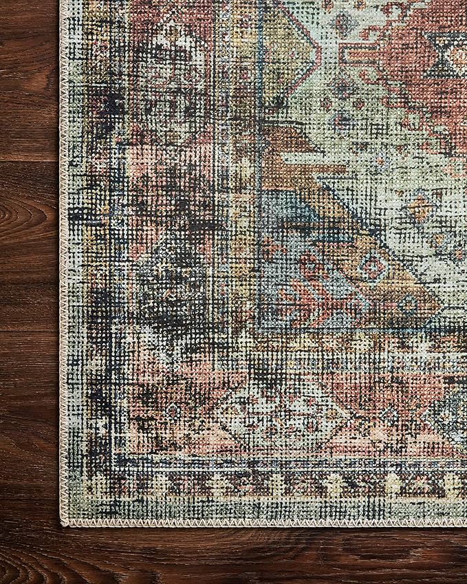Loloi Skye Collection SKY-06 Apricot/Mist 6'-0" x 9'-0" Area Rug