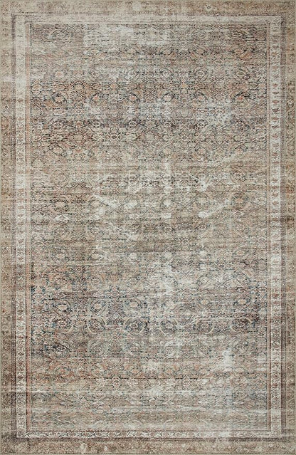 Loloi Chris Loves Julia Jules Collection JUL-09 Ink/Terracotta 2'-3" x 3'-9", .13" Pile Height, Accent Rug