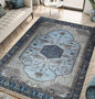 Keen Home Design 9x12 Rug - Machine Washable Area Rug with Non-Slip Backing, Ideal for Living Room, Dining Room, Bedroom - Vintage, Easy Clean, Durable, Low Pile Rug - (9' x 12')