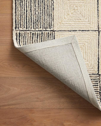 Loloi Chris Loves Julia Francis Collection FRA-02 Cream/Black 3'-6" x 5'-6" Accent Rug