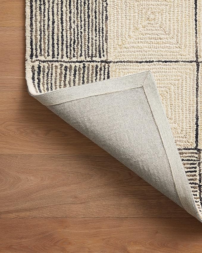 Loloi Chris Loves Julia Francis Collection FRA-02 Cream/Black 5'-0" x 7'-6" Area Rug