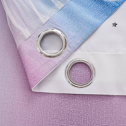 XiDi Curtains for Bedroom Decor, Rainbow Green PurpleBlue52/96/1