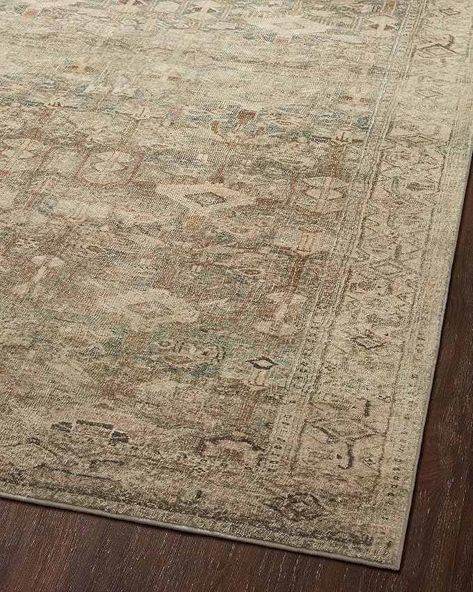 Loloi Margot Collection MAT-04 Antique/Sage 7'-6" x 9'-6" Area Rug feat. CloudPile, No-Shed Easy Clean Large Patterned Area Rug for Living Room, Bedroom, Dining Area