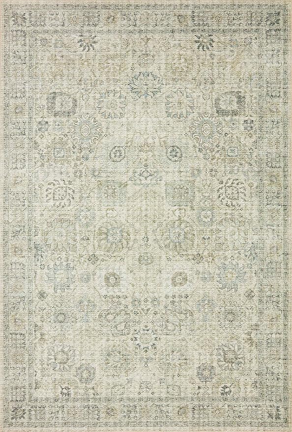 Loloi Skye Collection SKY-14 Natural/Sage 2'-0" x 5'-0" Accent Rug
