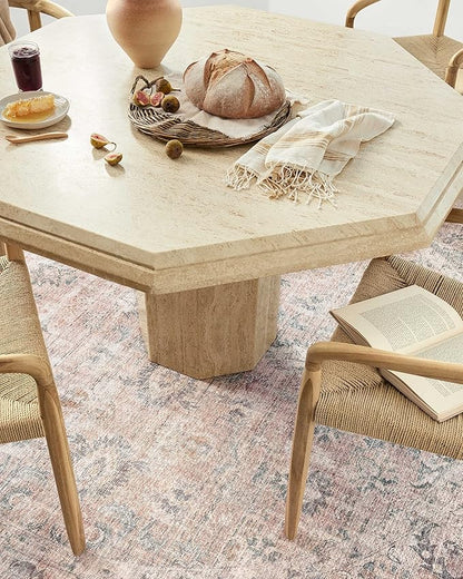 Loloi II Skye Collection SKY-01 Blush/Grey 7'-6" x 9'-6" Area Rug