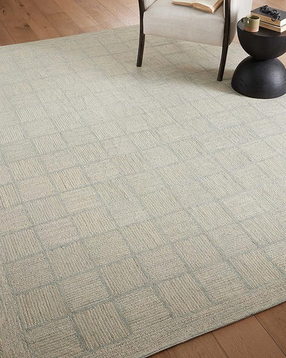 Loloi Chris Loves Julia Francis Collection FRA-03 Silver/Sky 5'-0" x 7'-6" Area Rug