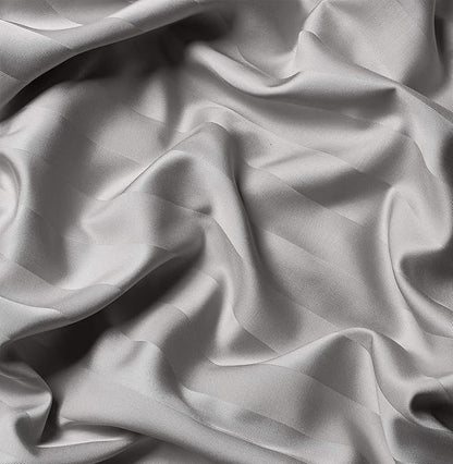 Pure Bamboo Split King Sheets, Genuine 100% Organic Viscose Derived from Bamboo Bed Sheet Set, Soft & Cooling, Double Stitching, 2 Fitted Sheets (Split King, Jacquard Silver)