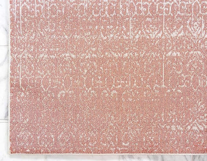 Unique Loom Del Mar Collection Area Rug - Jennifer (9' x 12' Rectangle, Red/ Beige)