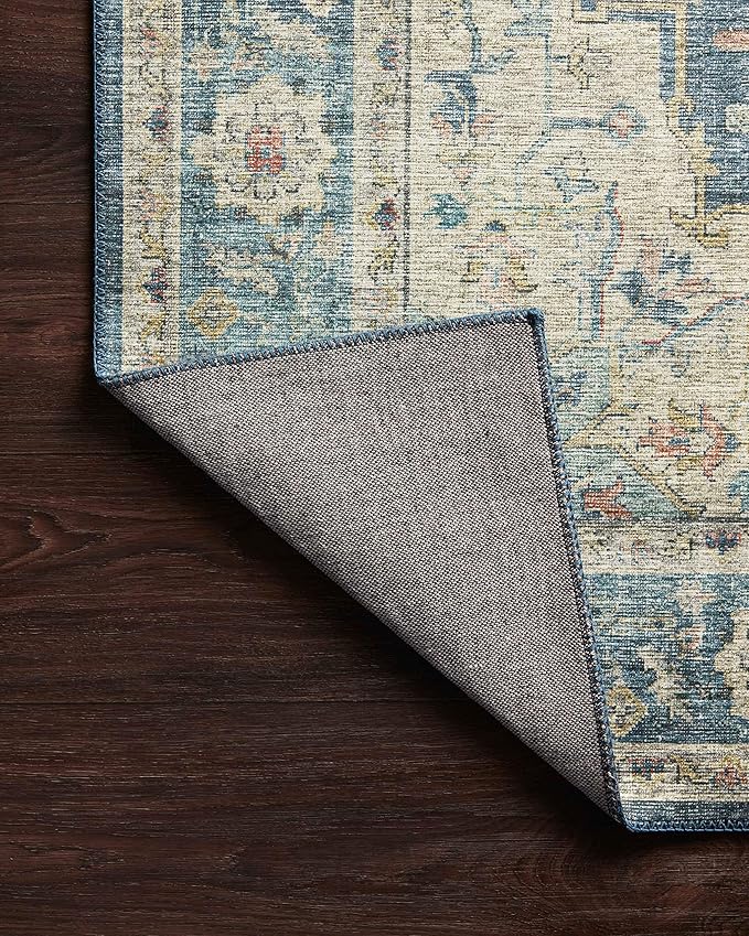 Loloi Skye Collection SKY-12 Ocean/Multi 6'-0" x 6'-0" Round Area Rug