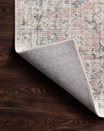 Loloi Skye Collection SKY-01 Blush/Grey 8'-0" x 8'-0" Round Area Rug