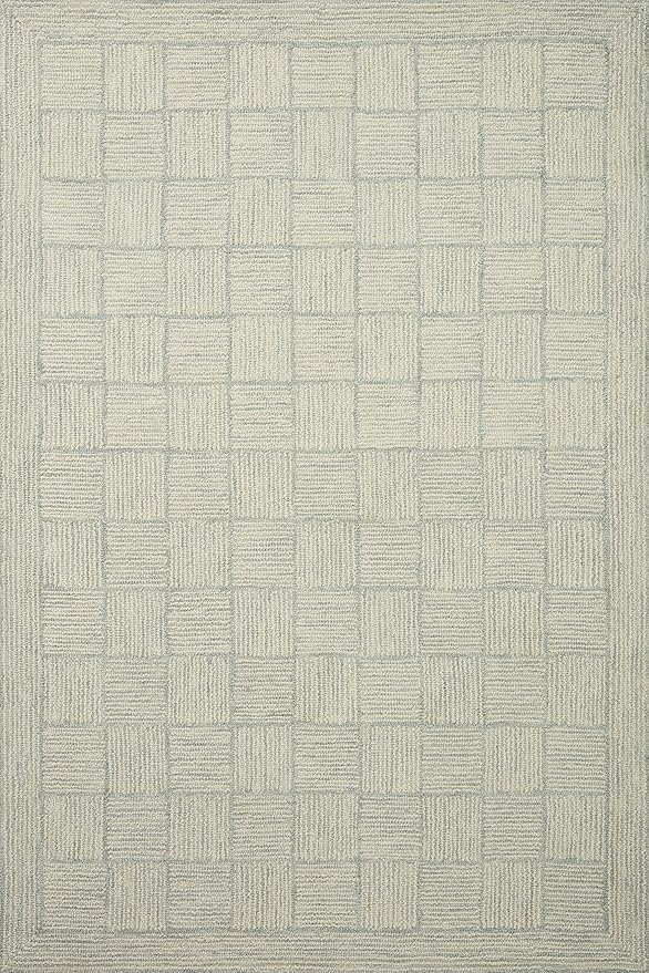 Loloi Chris Loves Julia Francis Collection FRA-03 Silver/Sky 5'-0" x 7'-6" Area Rug