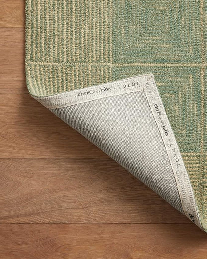Loloi Chris Loves Julia Francis Collection FRA-02 Green/Natural 2'-3" x 3'-9" Accent Rug