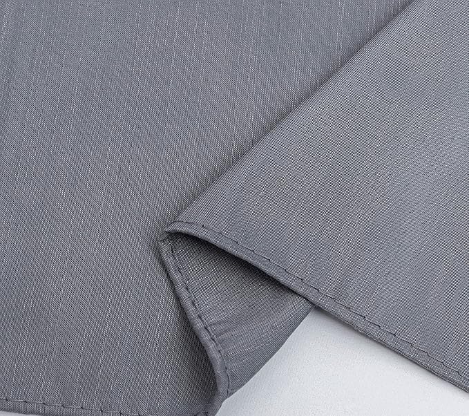 Biscaynebay Wrap Around Bed Skirts with Split Corners for King Beds 17" Drop, Dark Grey Elastic Dust Ruffles Adjustable Easy Fit Wrinkle & Fade Resistant Silky Luxurious Fabric Machine Washable