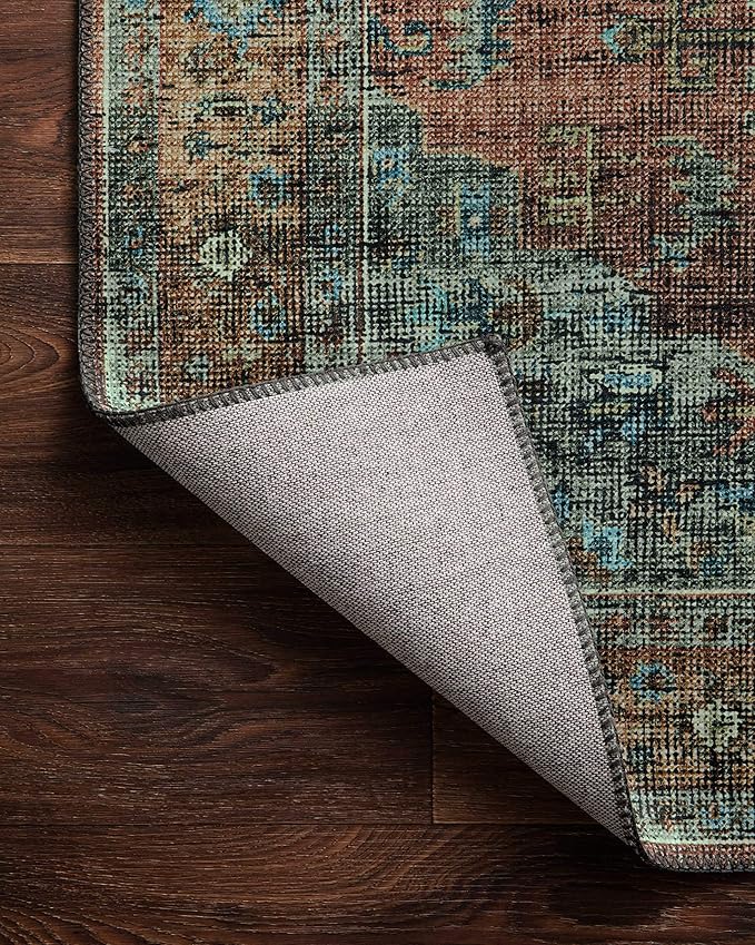 Loloi Skye Collection SKY-07 Terracotta/Sky 9'-0" x 12'-0" Area Rug