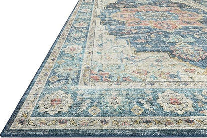 Loloi Skye Collection SKY-12 Ocean/Multi 6'-0" x 9'-0" Area Rug