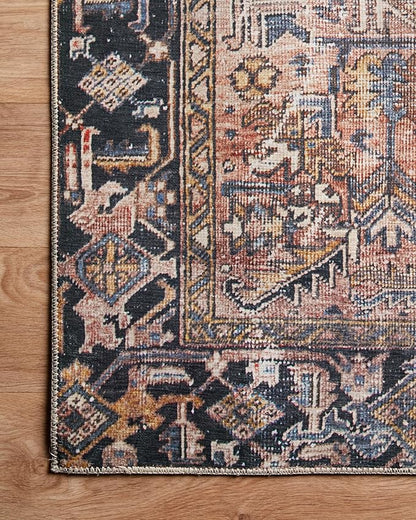 Loloi Chris Loves Julia Jules Collection JUL-02 Terracotta/Multi 5'-0'' x 7'-6'', .13" Pile Height, Area Rug