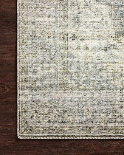 Loloi Skye Collection SKY-12 Charcoal/Dove 8'-0" x 8'-0" Round Area Rug