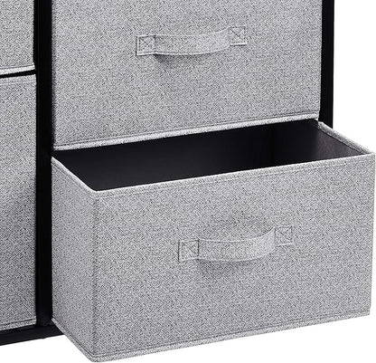 Amazon Basics Closet Organizer Drawers with 5-Fabric Storage Units, Black