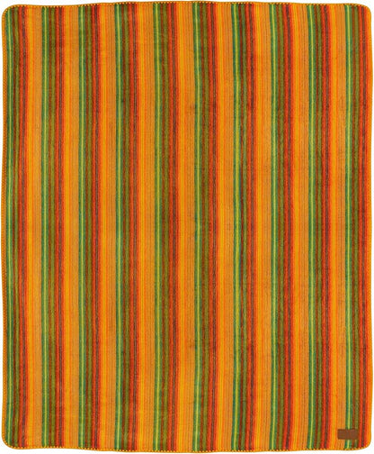 QISU Alpaca Wool Blanket Throw | Large, Beautiful, Warm, Variegated | 85 x 65 inches | Ultra-Soft, Hypoallergenic and Breathable | Non-Itchy or Scratchy Fabric (Yellow Variegated)