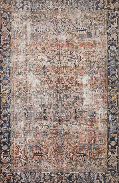 Loloi Chris Loves Julia Jules Collection JUL-02 Terracotta/Multi 2'-6'' x 12'-0'', .13" Pile Height, Runner Rug